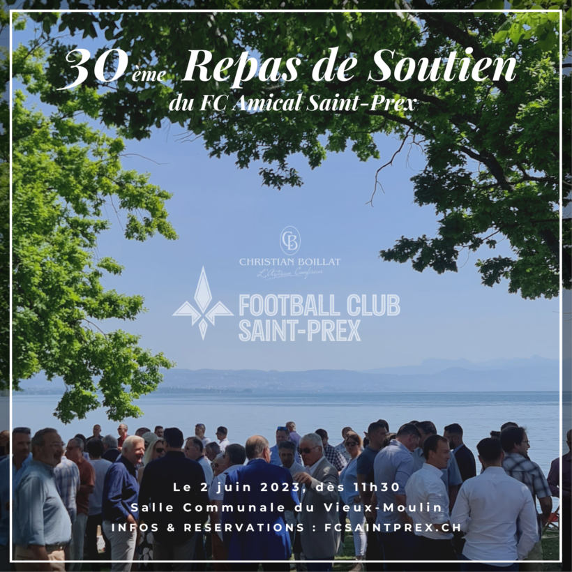 Repas de Soutien FC Saint-Prex 2023